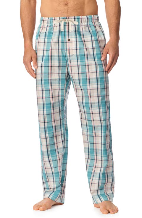 Plaid Cotton Pajama Pants