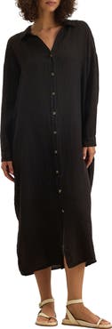 VELVET Cleowade Linen Shirtdress