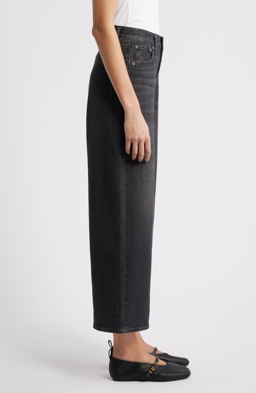 Rag & Bone Miramar Andi Wide Leg Cotton Terry Pants In Black