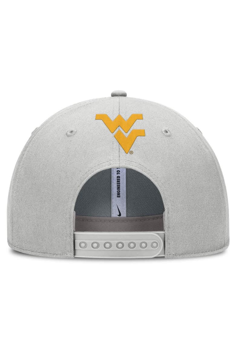 Men's Nike Gray West Virginia Mountaineers 2025 Sideline Dust Pinched Rise Adjustable Hat, Alternate, color, Gray