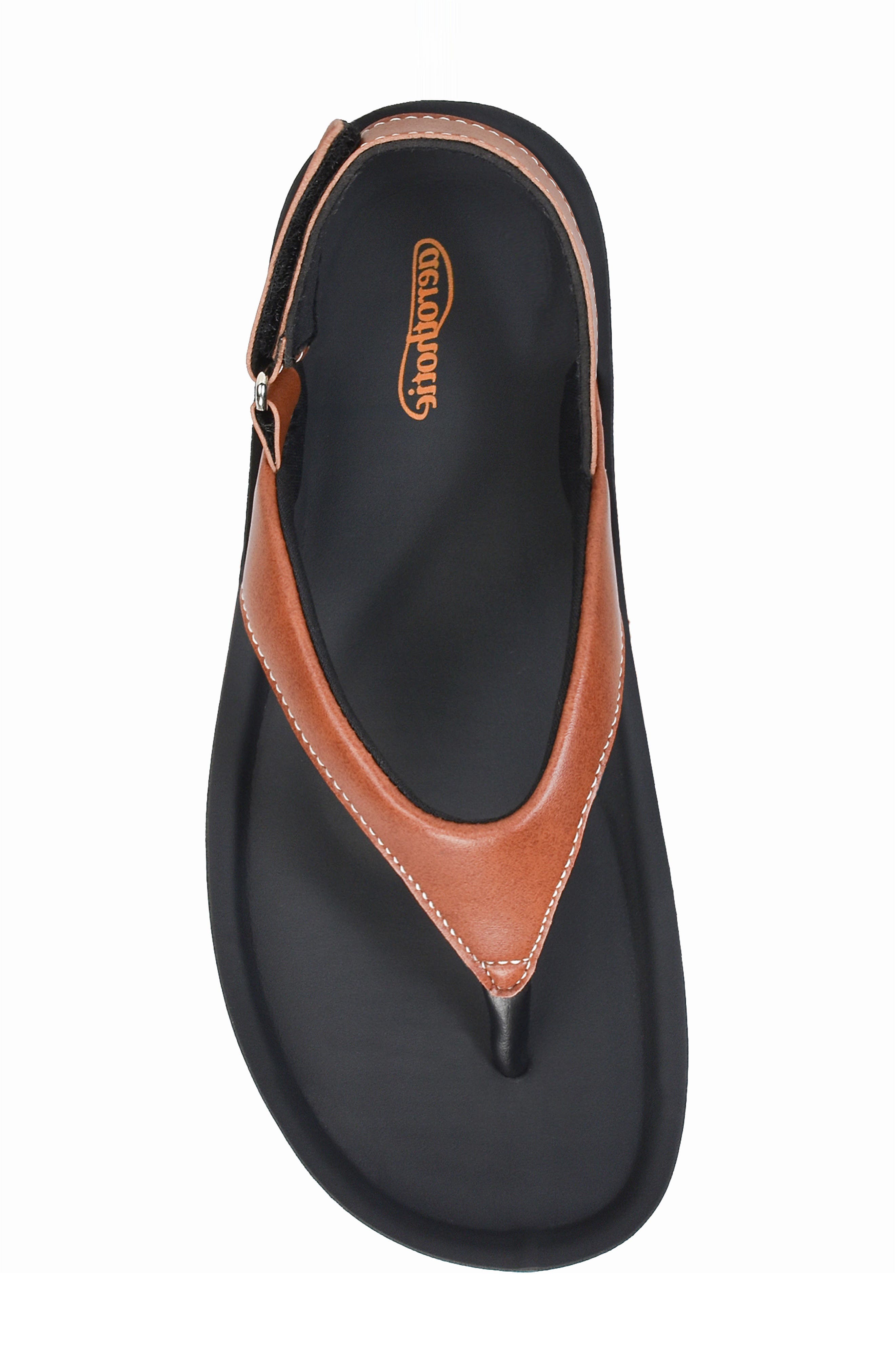 Aura Faux Leather Sandal, Alternate, color, TAN