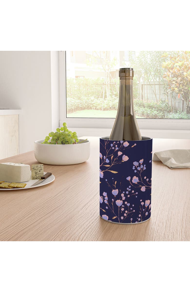 Deny Designs Natural Haze 2 Stainless Steel Wine Chiller, Alternate, color, Purple