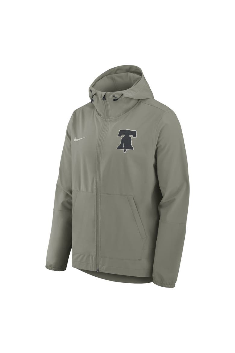 Men's Nike Olive Philadelphia Phillies Unlimited Packable Full-Zip Hooded Jacket, Alternate, color, Olive