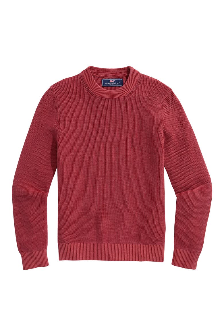 Kids' Garment Dye Crewneck Sweater, Main, color, MARINER