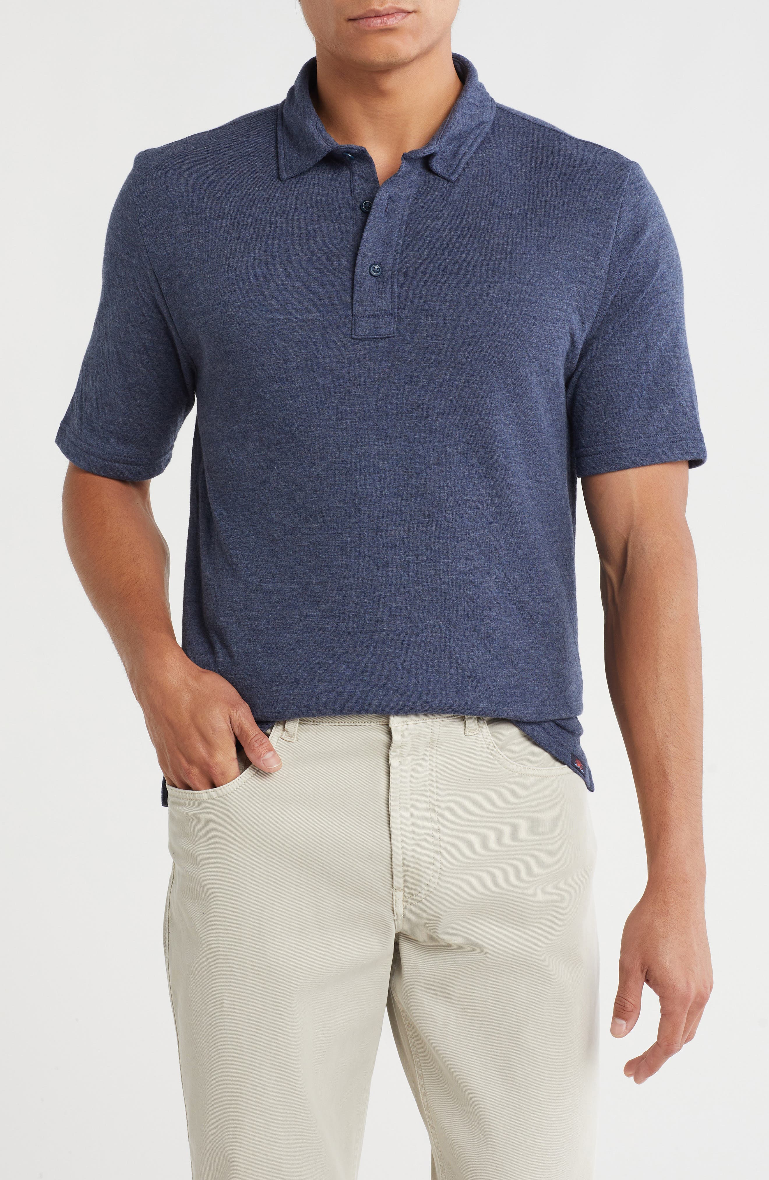 Faherty Cloud Cotton Blend Polo