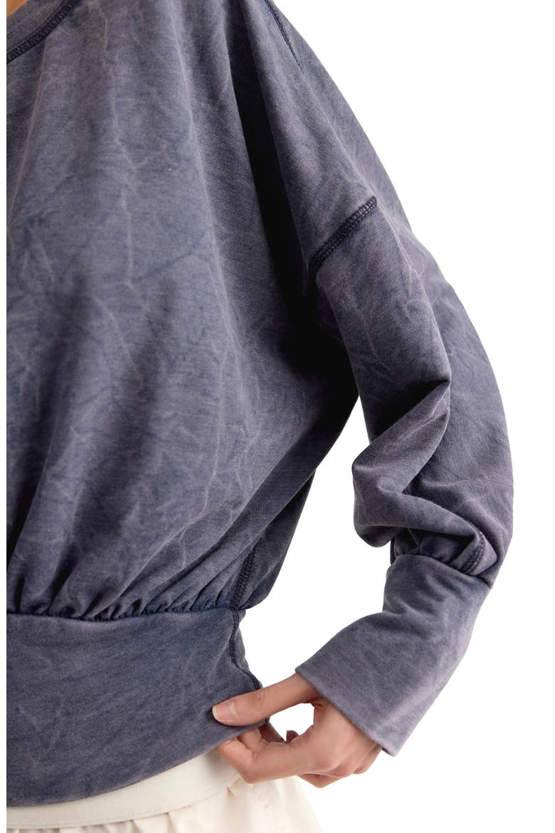 Better Together Ruched Sweatshirt, Alternate, color, PEACOAT