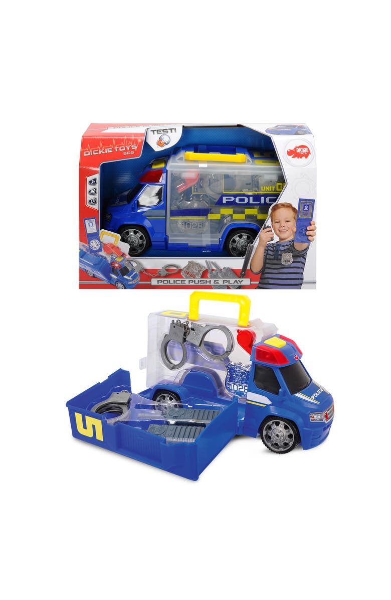 Dickie Toys HK Ltd Push And Play Sos Police Patrol Car, Alternate, color, Multicolored
