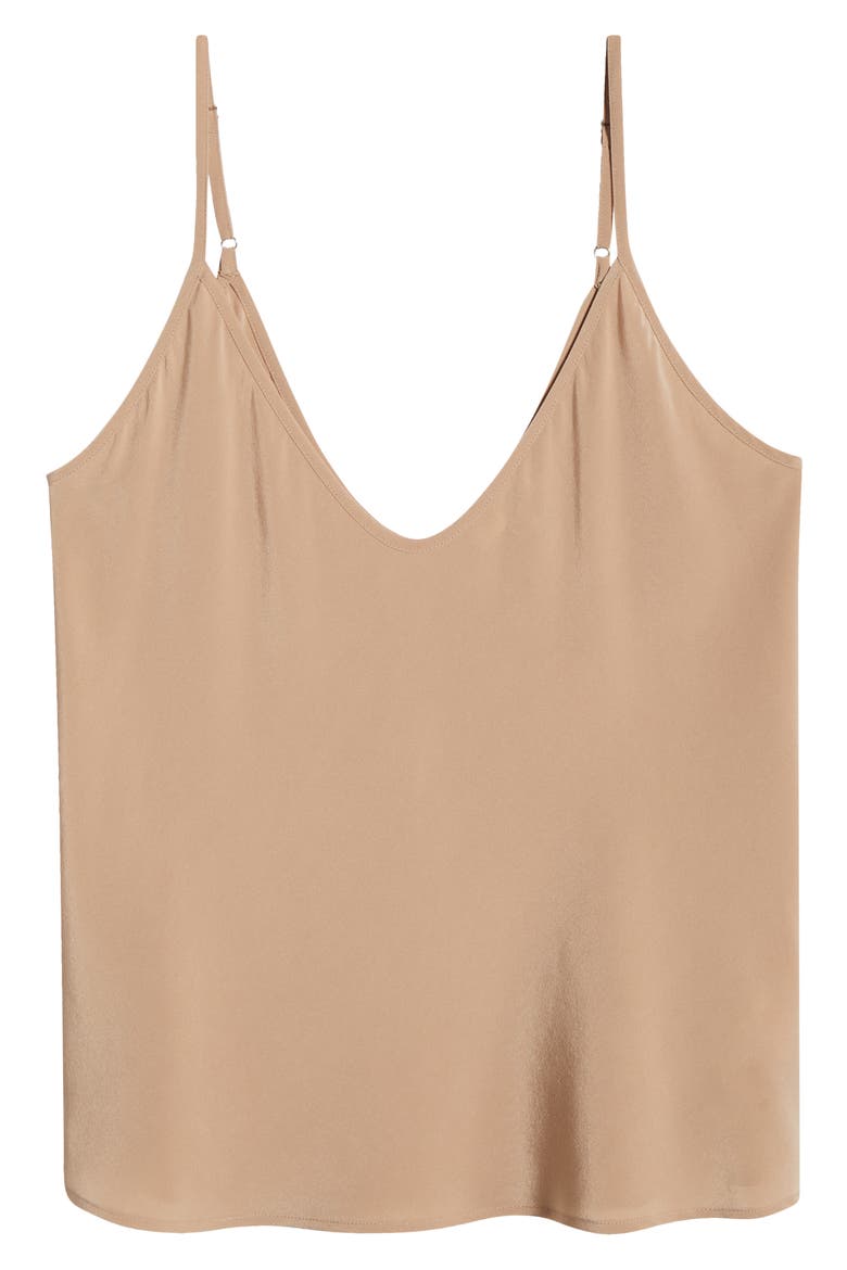 Lexi Silk Camisole, Alternate, color, CAPPUCCINO