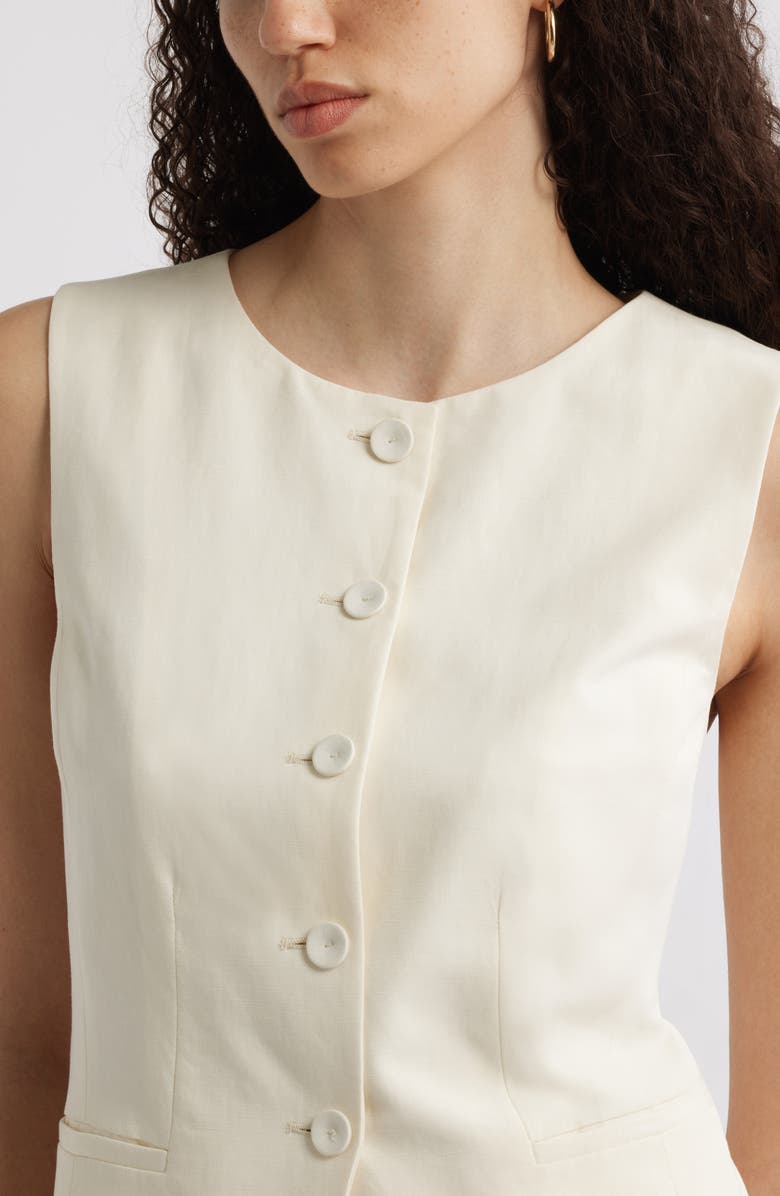 Nordstrom Cutaway Vest, Alternate, color, Ivory Tofu