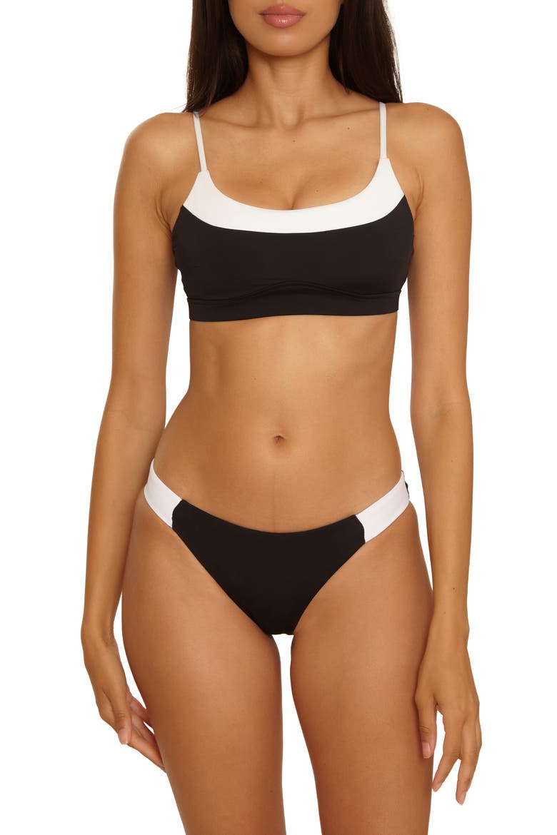 Sport Mode Bralette Bikini Top, Alternate, color, BLACK