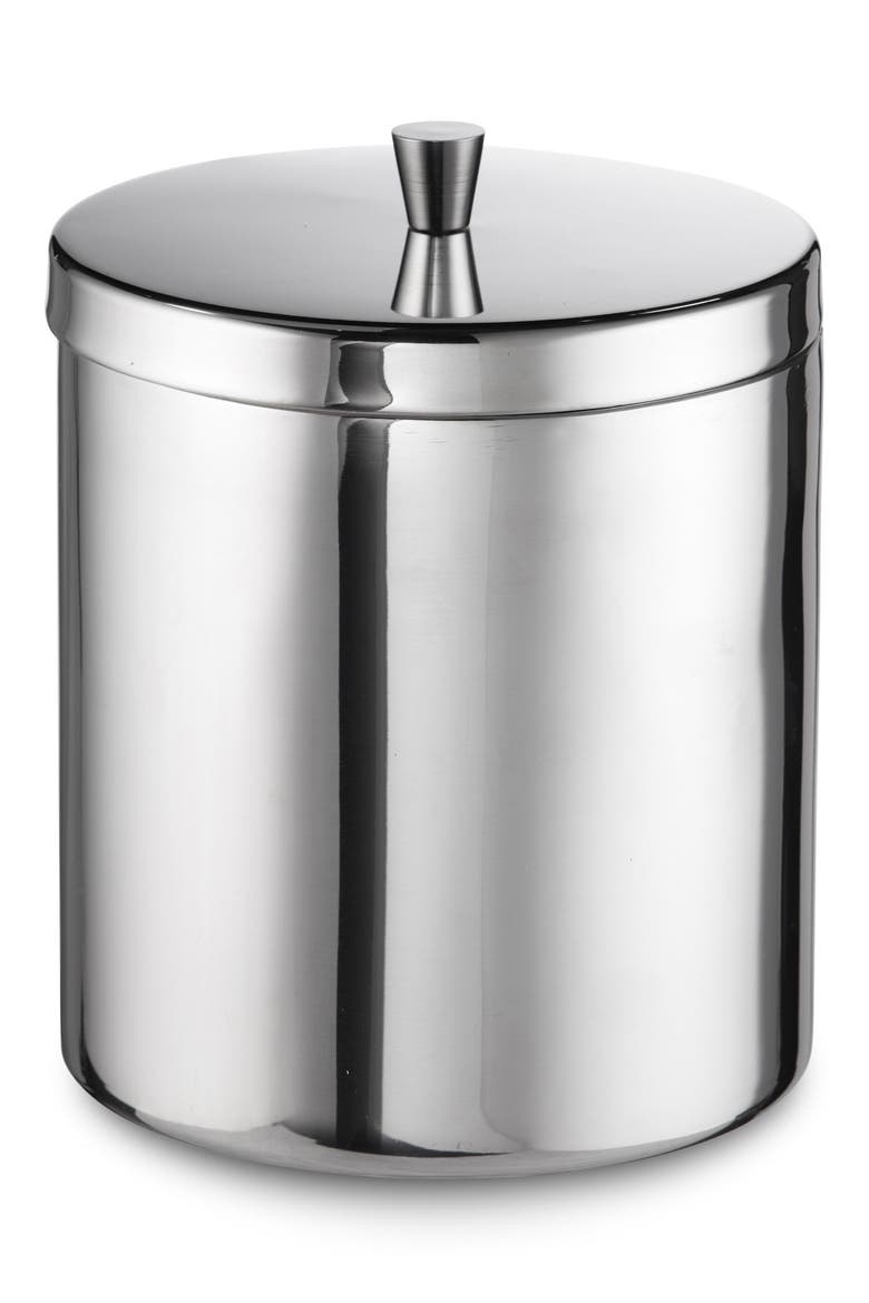 Deco Bar Ice Bucket, Main, color, SILVER