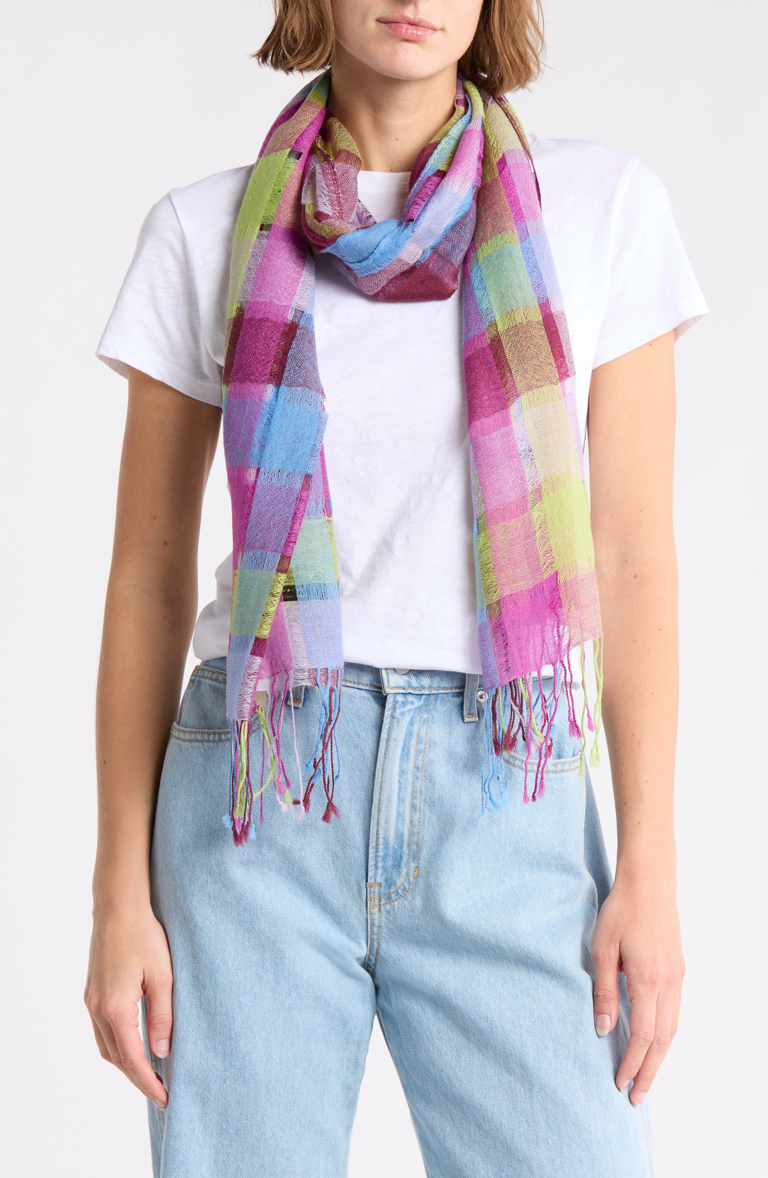 La Fiorentina Checkered Scarf