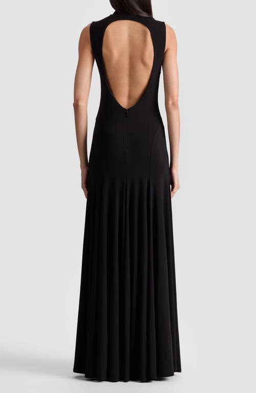 Alice And Olivia Augusta Open Back Maxi Dress In Black