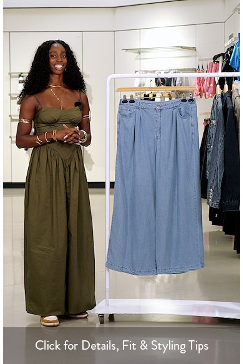 Evani Wide Leg Denim Pants video