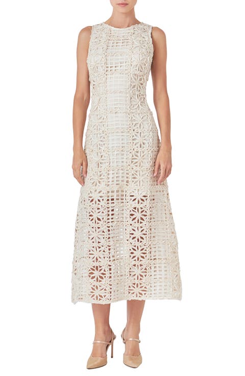 Textured Sleeveless Maxi Dress