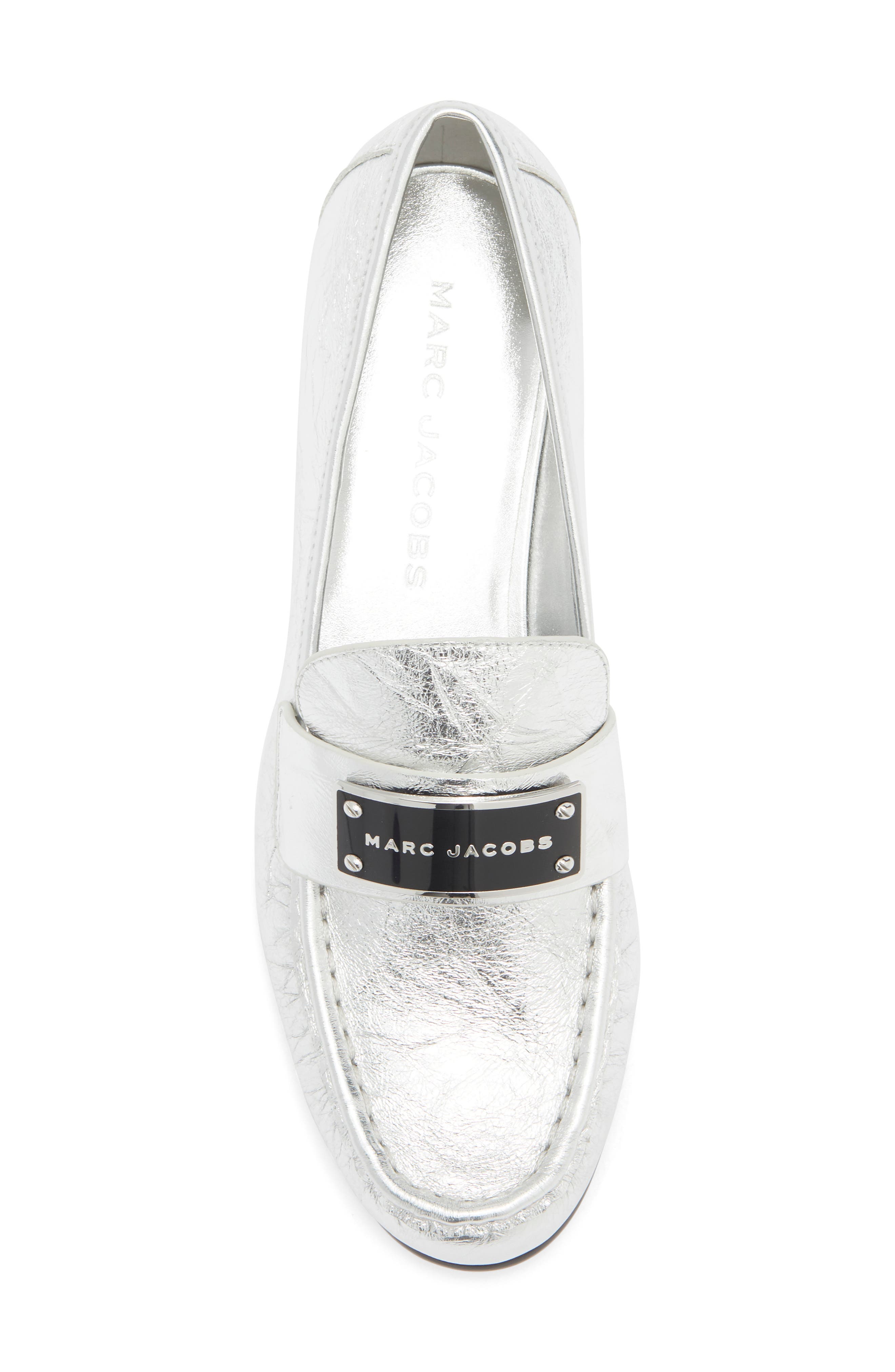 The Bold Logo Loafer, Alternate, color, SILVER