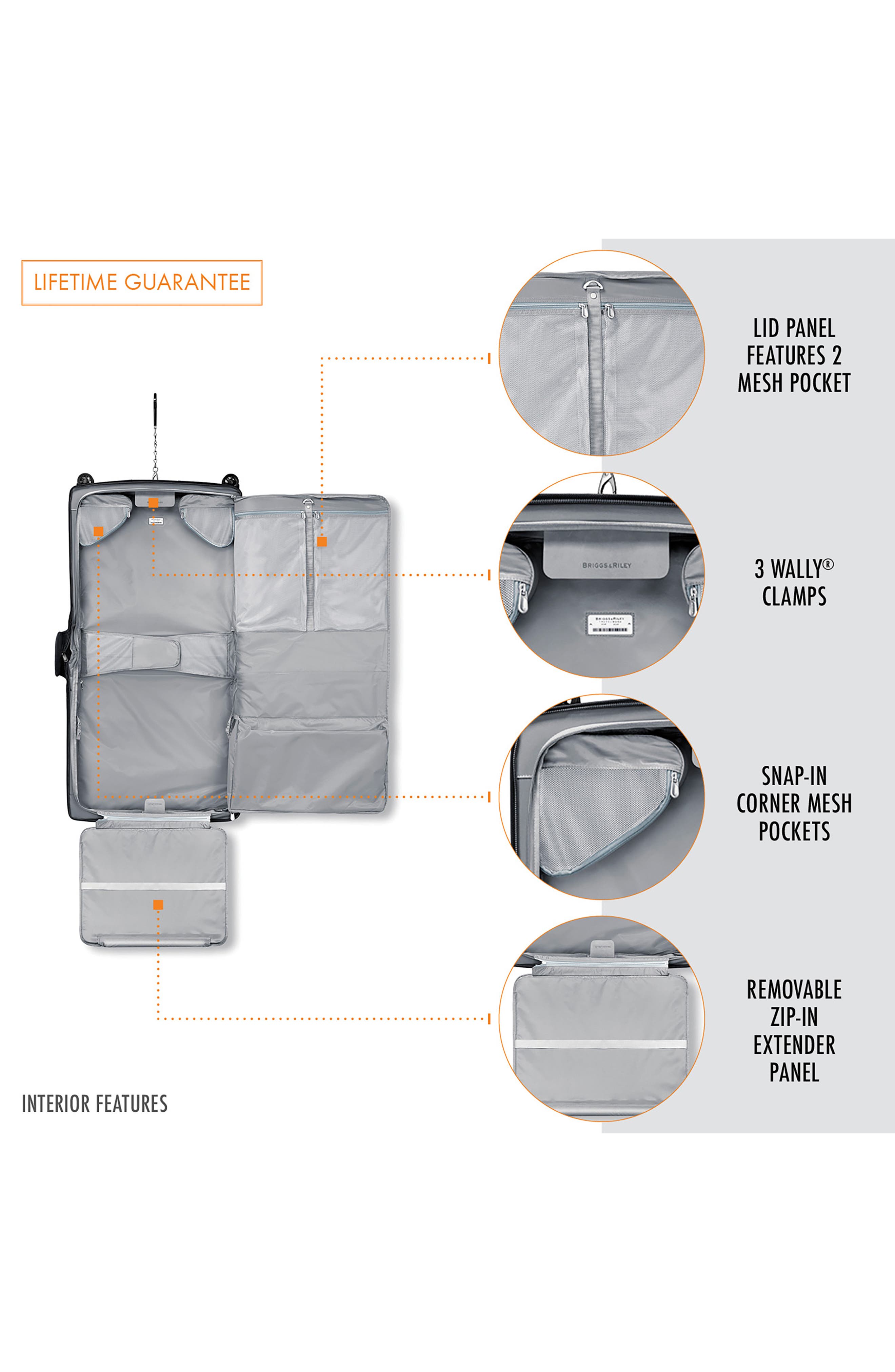 Briggs & Riley Baseline Wardrobe Spinner Garment Bag, Alternate, color, 