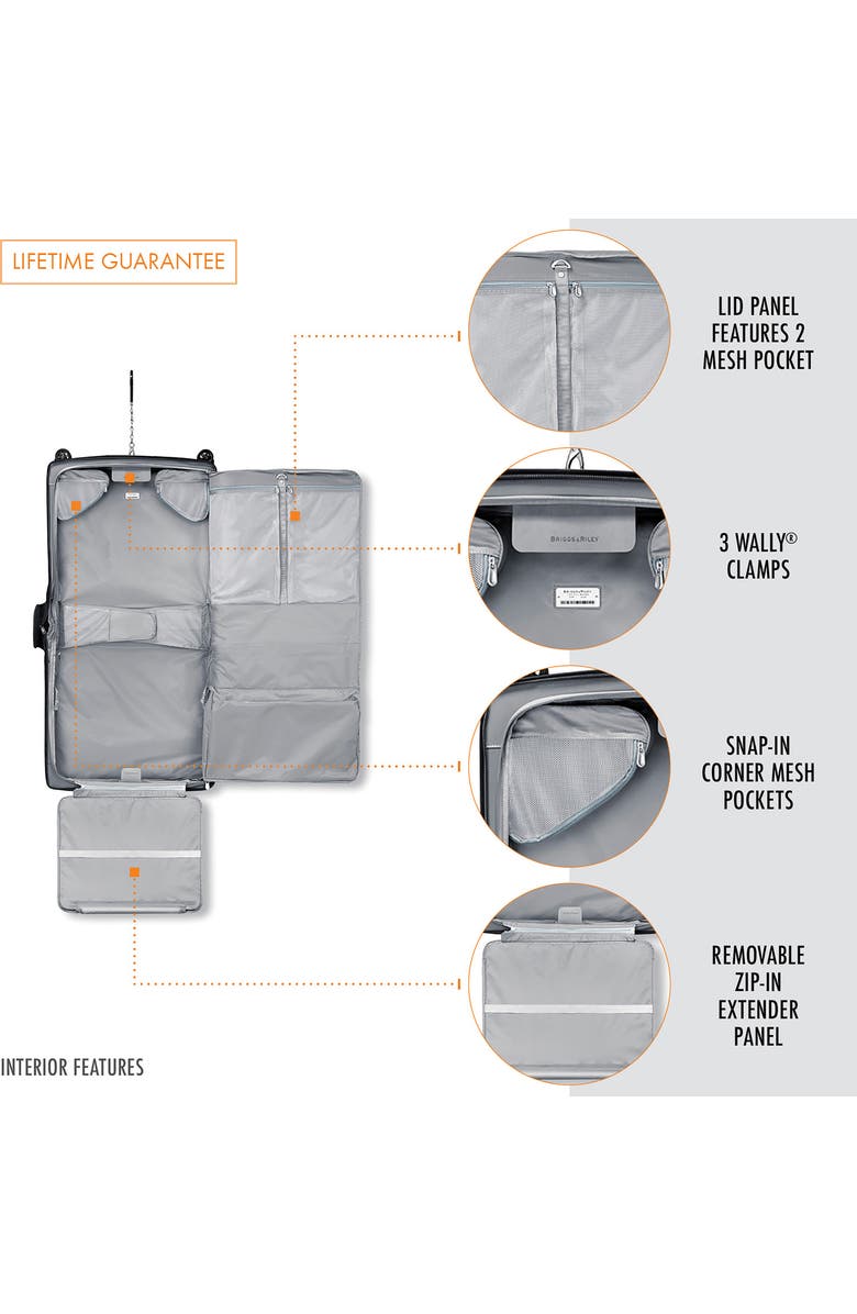 Briggs & Riley Baseline Wardrobe Spinner Garment Bag, Alternate, color,