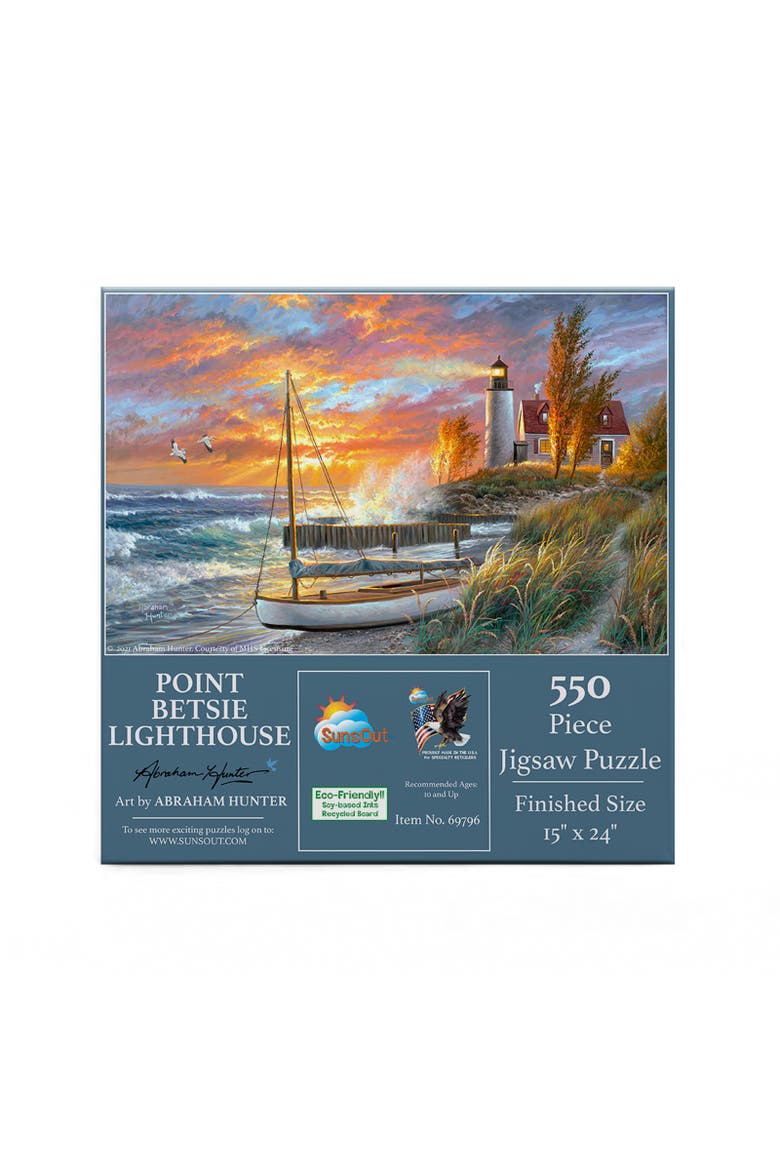 Point Betsie Lighthouse 550 piece Jigsaw Puzzle for Adults, Alternate, color, Multicolor