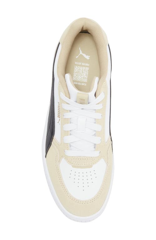 Puma Karmen Rebelle Platform Sneaker In White- Black-putty