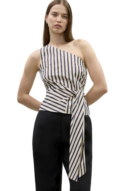 Isla Stripe Poplin Top