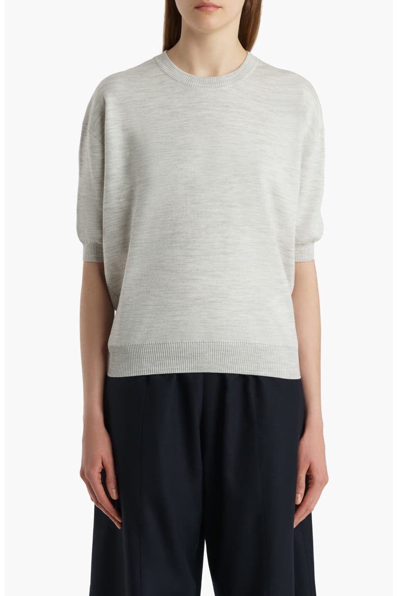 Faye Short Sleeve Sweater, Main, color, CLOUD