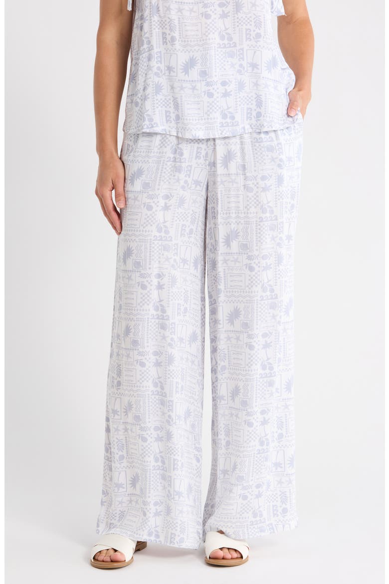 Tropical Wide Leg Pants, Main, color, SUNNY PRINT