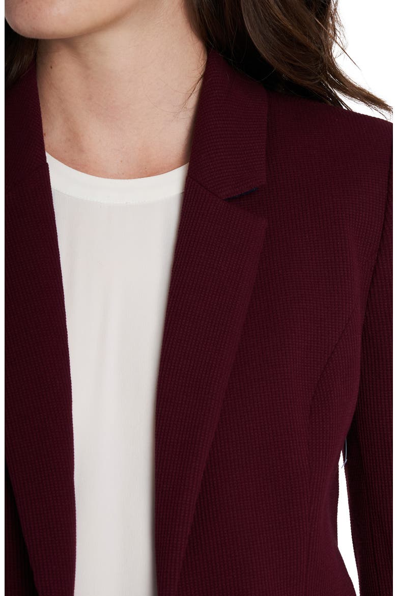 1.STATE Stretch Waffle Knit Blazer, Alternate, color, COLLINS RED