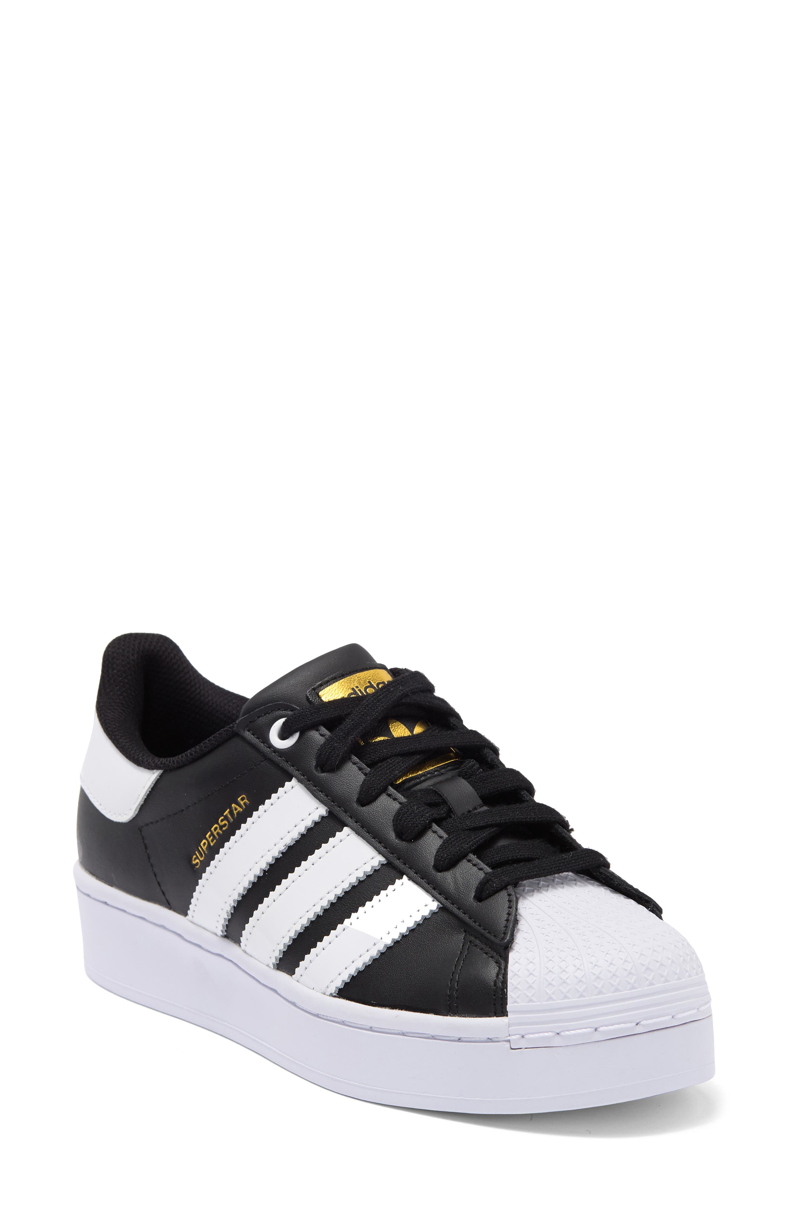 Superstar Bold Sneaker, Main, color, CORE BLACK/ WHITE/ MATTE GOLD