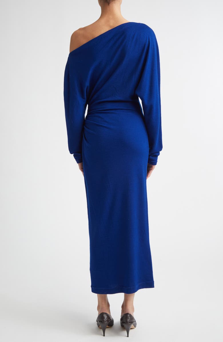 A.L.C. Sonny One-Shoulder Long Sleeve Jersey Dress, Alternate, color, Yves Blue