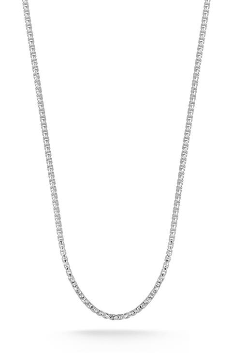Sterling Silver Box Chain Necklace