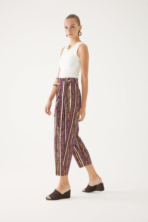 Multicolor Print Pants