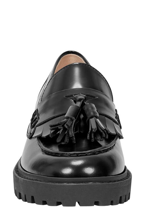 Marc Fisher Ltd Ozzie Kiltie Lug Loafer In Black