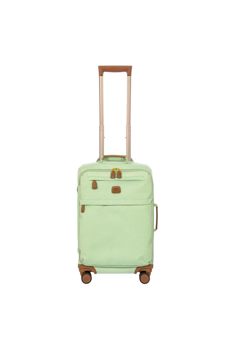 Volterra Softside 21" Carry On Spinner Luggage, Main, color, Green