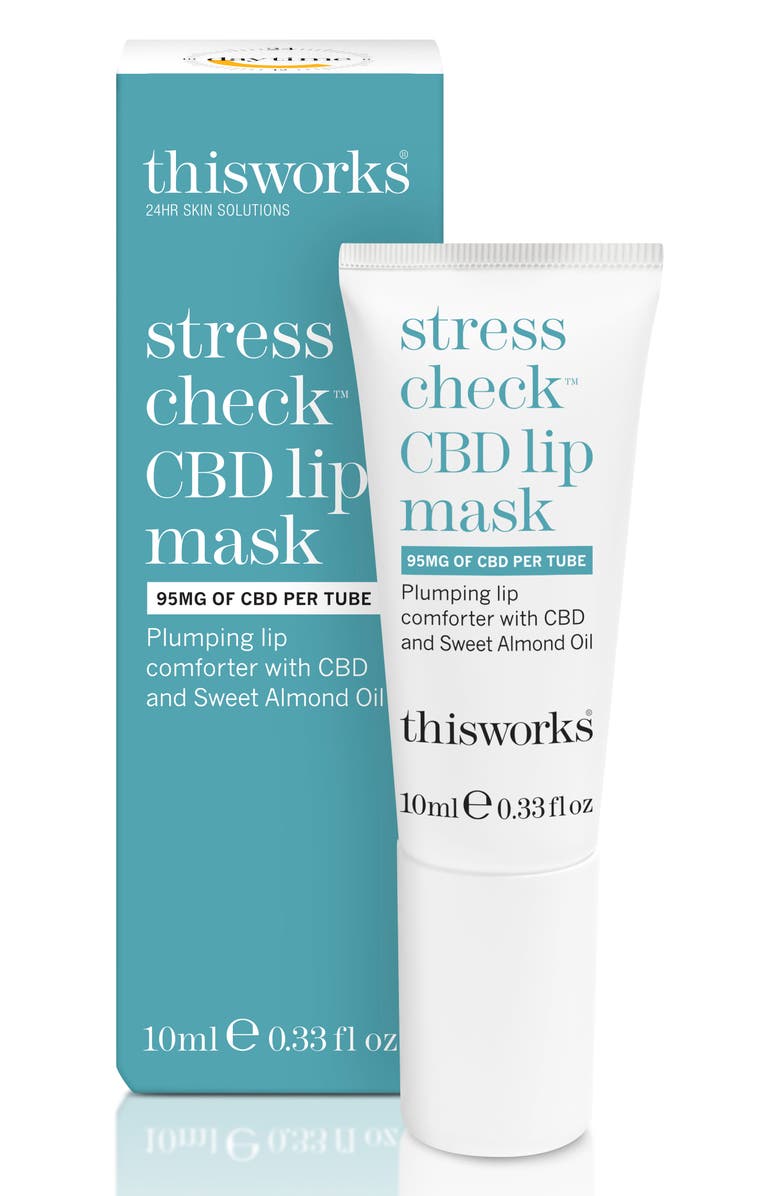 thisworks<sup>®</sup> Stress Check<sup>™</sup> CBD Lip Mask Plumping Lip Balm, Alternate, color,