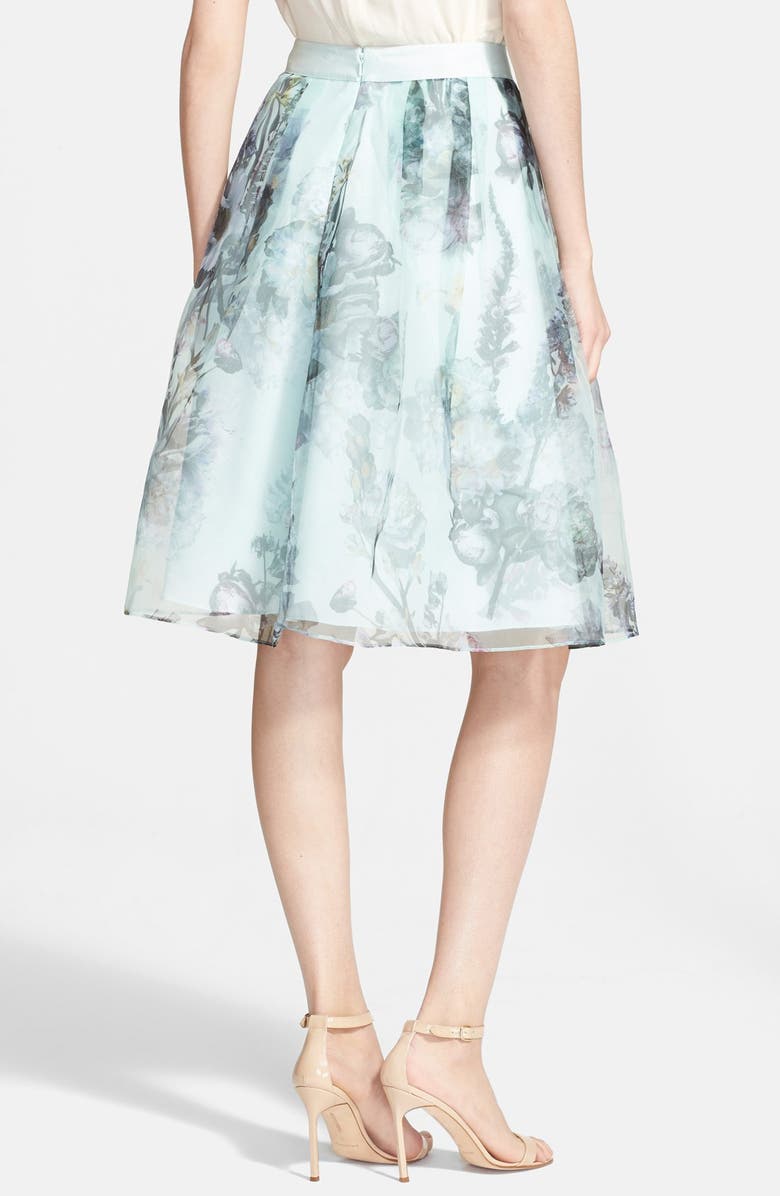Ted Baker London 'Roshini Torchlit' Print Midi Skirt, Alternate, color,