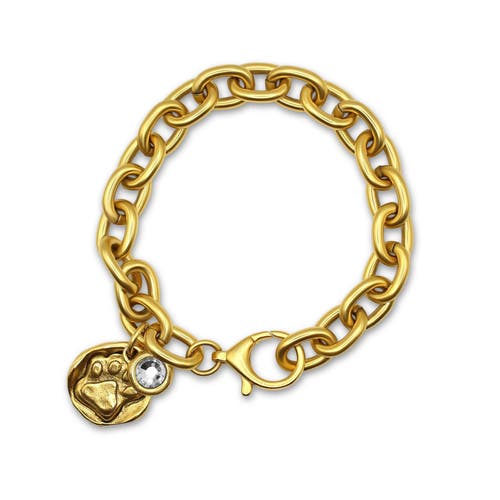 Bowood Lane Scout Bracelet With Cz In Gold