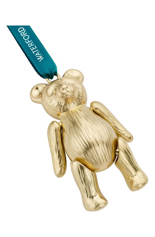Waterford Teddy Golden Ornament