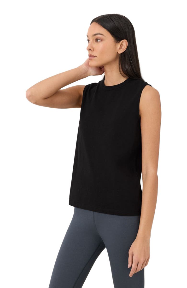 Pact Organic Cotton Soft-Slub Essential Tank, Alternate, color, Black