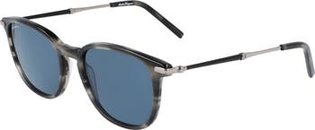Salvatore Ferragamo 52mm Round Sunglasses