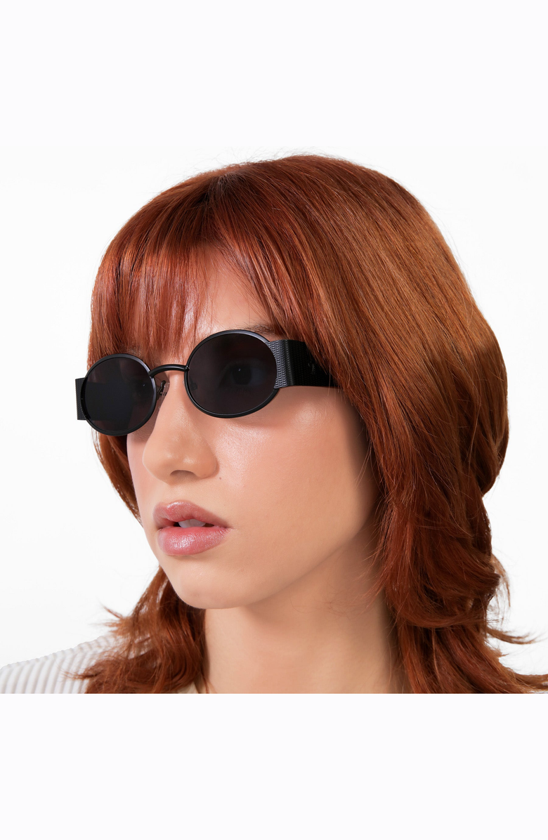 Lyndon Eyewear Belle Meade Sunglasses, Alternate, color, Matte Black / Grey