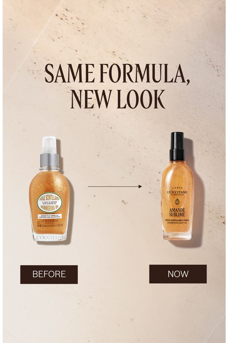 Almond Shimmering Body Oil, Alternate, color, NO COLOR