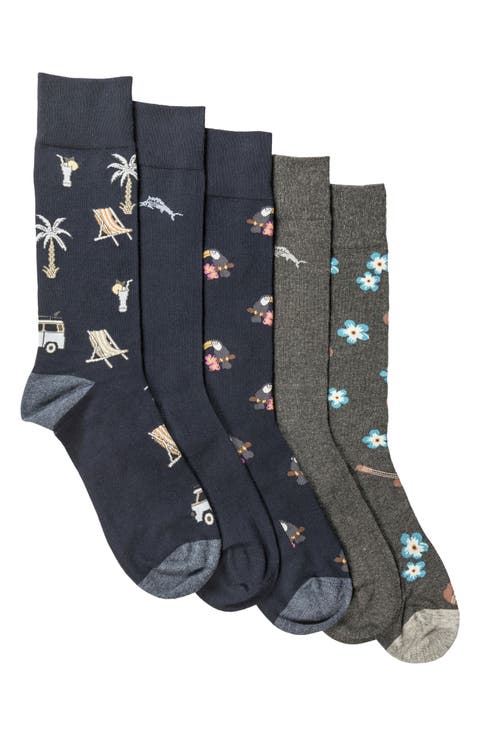 Assorted 5-Pack Dress Socks