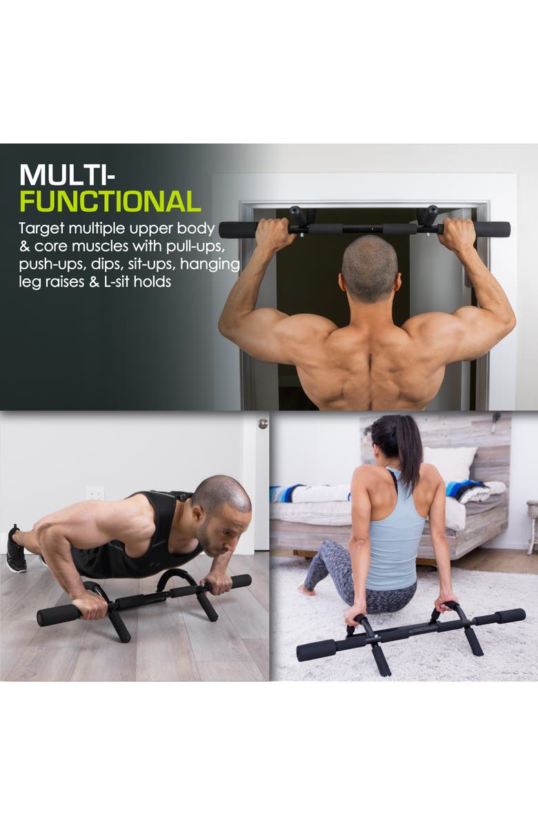 ProsourceFit Multi-Grip Lite Pull-Up Bar, Alternate, color, Black