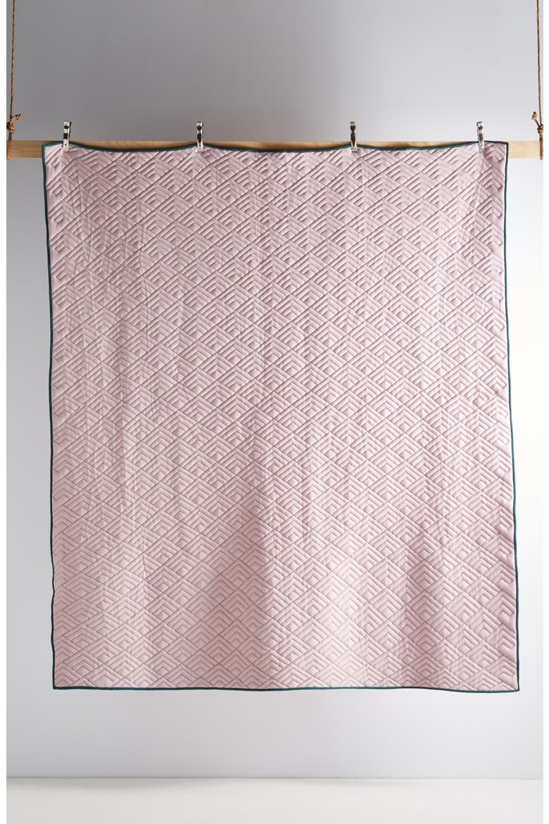 Anthropologie Texture Geo Quilt, Alternate, color, LILAC