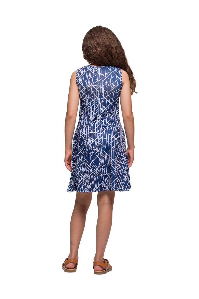Navy Sleeveless Pockets Dress, Alternate, color, Blue Multi