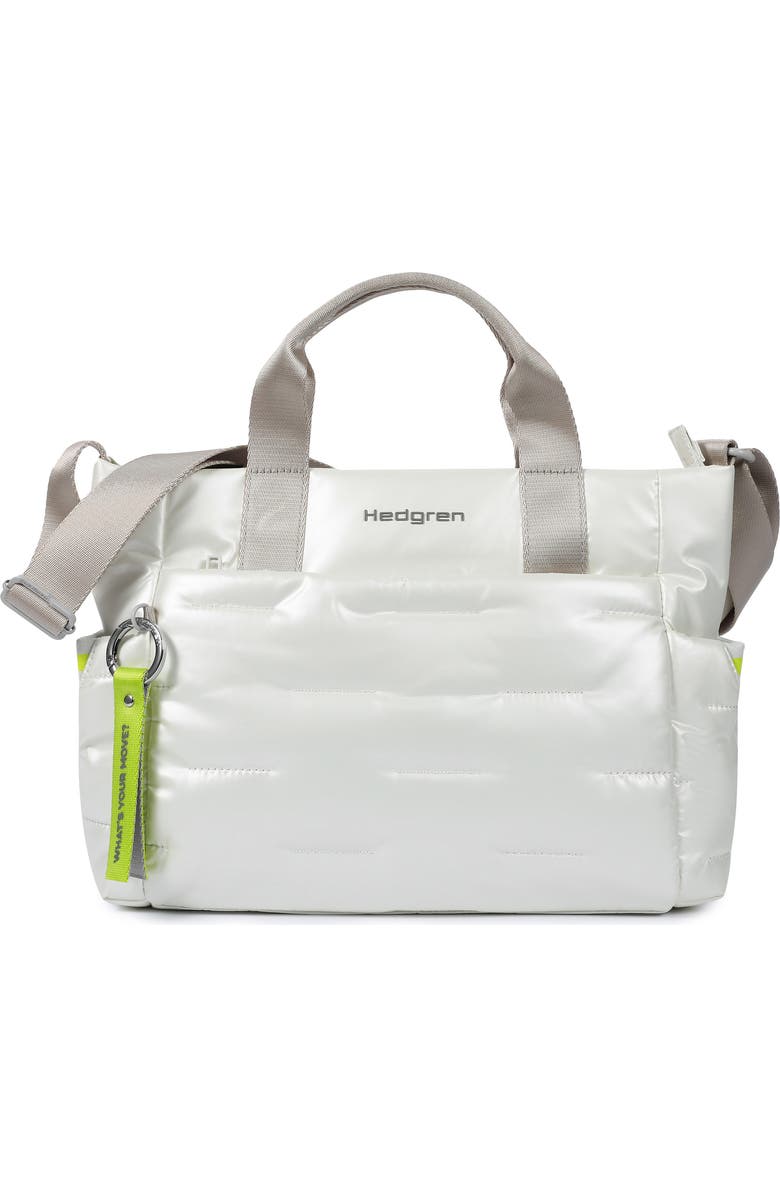 Hedgren Softy Water Repellent Satchel, Main, color, Vaporous Grey