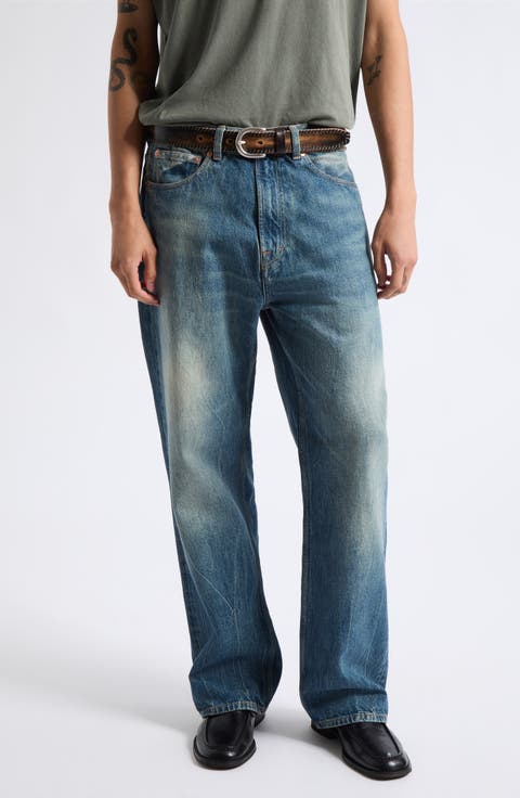 Third Cut Wide Straight Leg Jeans