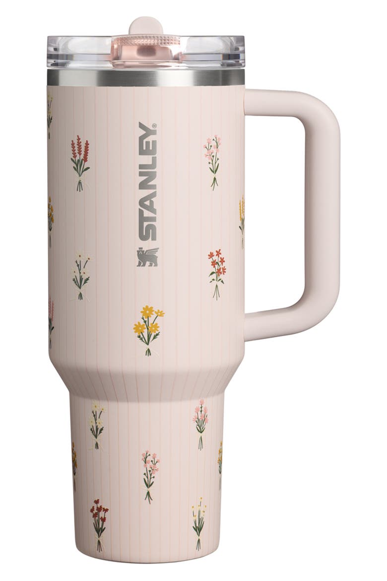 The Quencher ProTour Flip Straw 40-Ounce Tumbler, Main, color, ROSE QUARTZ BOUQUETS