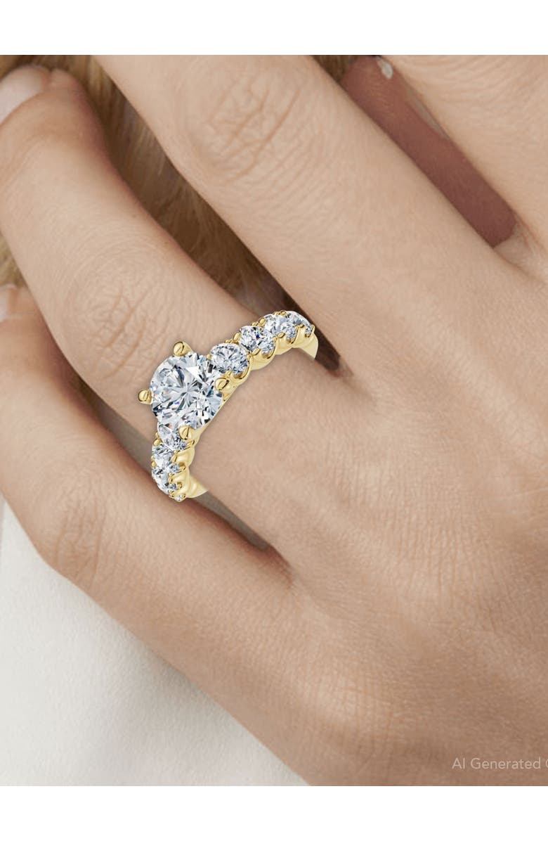 Bliss Diamond Certified 3Ct Diamond Engagement Ring 14k Gold Lab Grown, Alternate, color, 